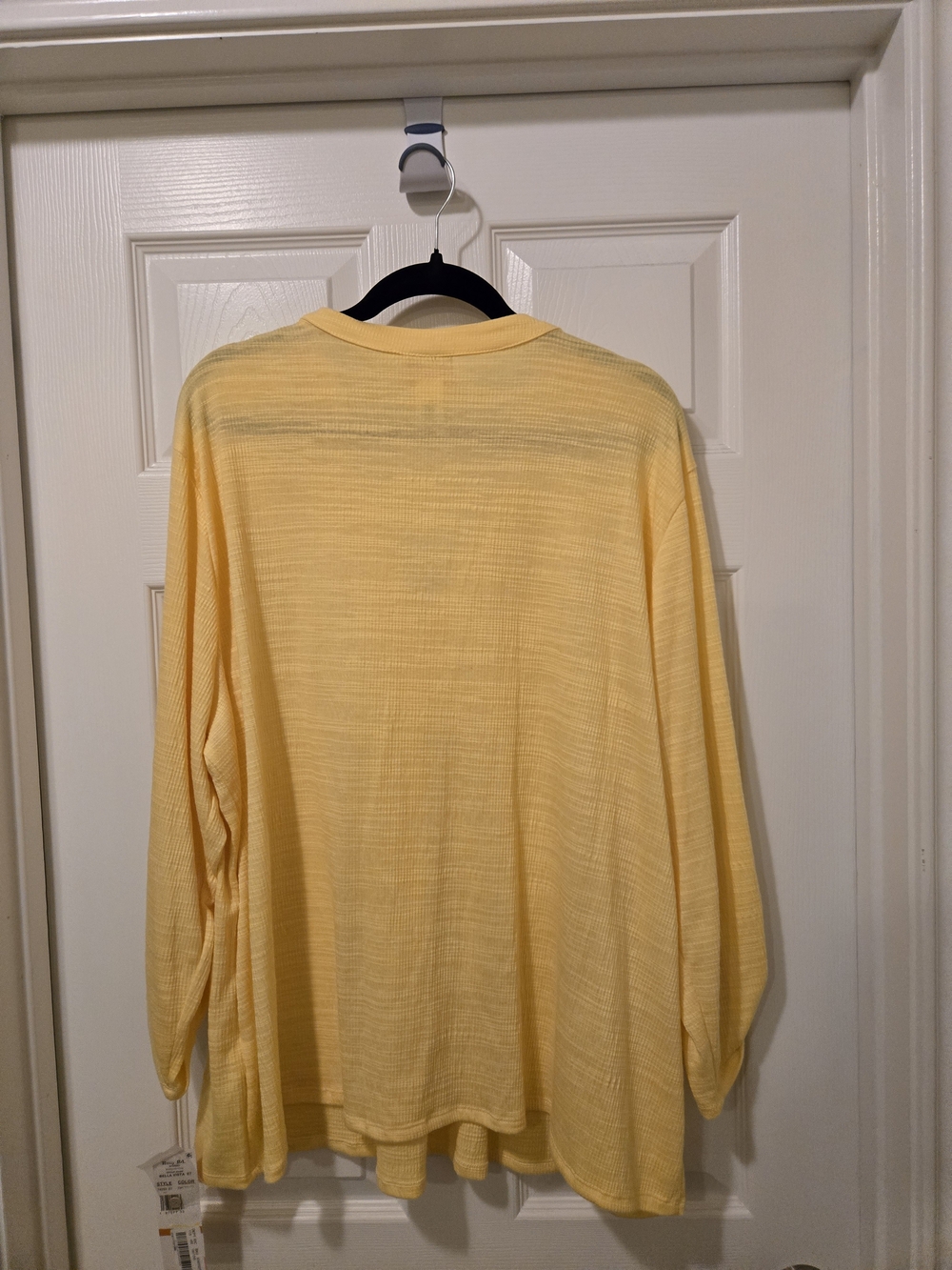 Ruby Rd. Yellow Embroidered V-Neck Tunic - Picture 7 of 8